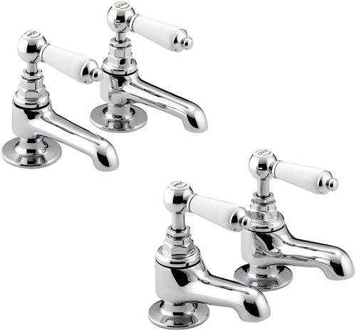 Larger image of Bristan Renaissance Basin & Bath Taps Pack (Chrome).