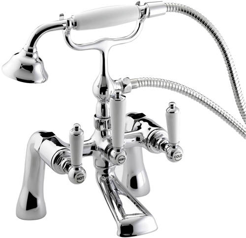 Example image of Bristan Renaissance Basin & Bath Shower Mixer Taps Pack (Chrome).