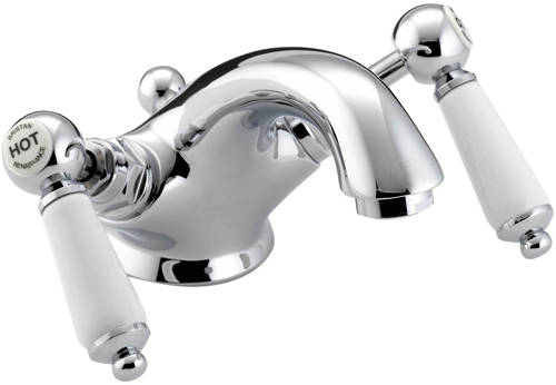 Example image of Bristan Renaissance Mono Basin & Bath Shower Mixer Taps Pack (Chrome).
