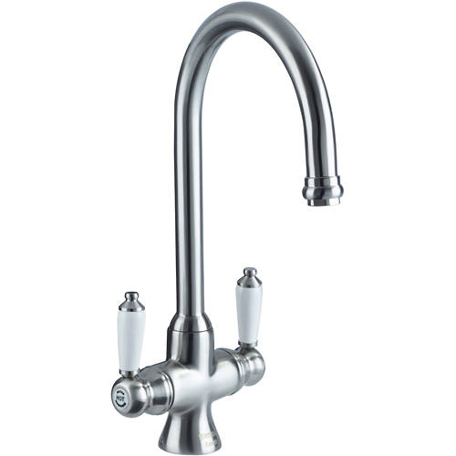 Larger image of Bristan Renaissance Easy Fit Mixer Kitchen Tap (TAP ONLY, Brushed Nickel).