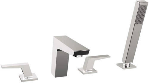 Larger image of Bristan Sail 4 Hole Bath Shower Mixer Tap (Chrome).