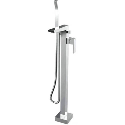 Larger image of Bristan Sail Floor Standing Bath Shower Mixer Tap (Chrome).