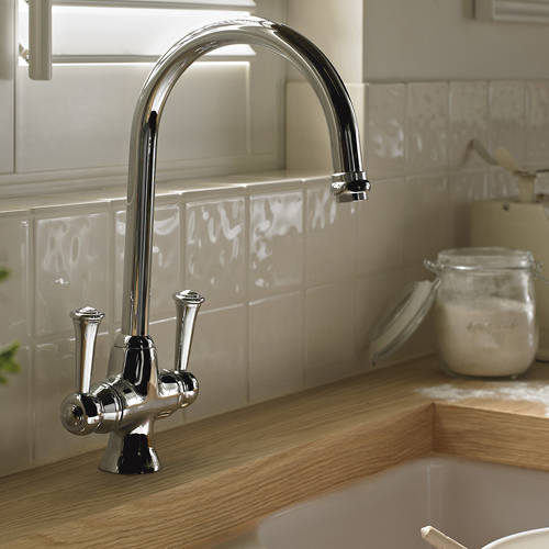Example image of Bristan Kitchen Sentinel Easy Fit Sink Mixer Kitchen Tap (Chrome).