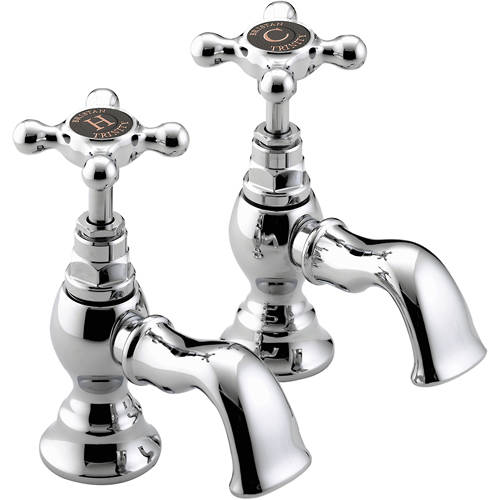 Example image of Bristan Trinity Basin & Bath Filler Taps Pack (Chrome).