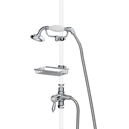 Larger image of Bristan Accessories Traditional In Line Diverter With Kit (15mm, Chrome).