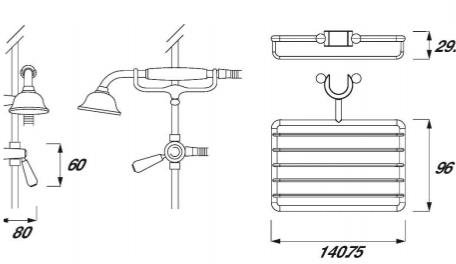 Technical image of Bristan Accessories Traditional In Line Diverter With Kit (15mm, Chrome).