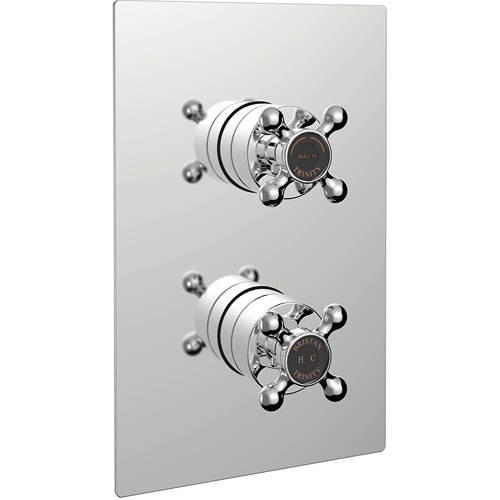 Larger image of Bristan Trinity Concealed Shower Valve (2 Outlets, Chrome).