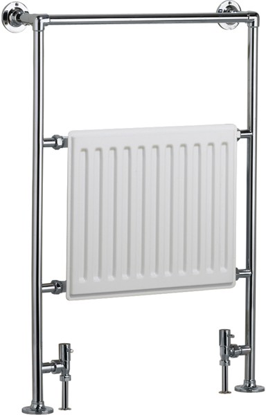 Larger image of Bristan Heating Venus Bathroom Radiator (Chrome & White). 686x952mm.