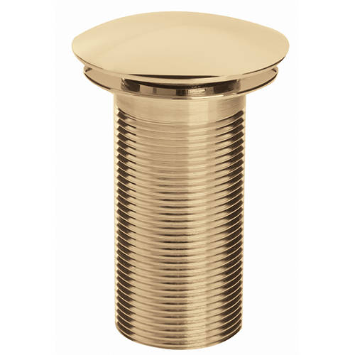 Larger image of Bristan Accessories Round Clicker Basin Waste (Unslotted, Gold).