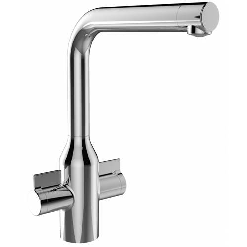 Larger image of Bristan Kitchen Easy Fit Wine Kitchen Tap (TAP ONLY, Brushed Nickel).