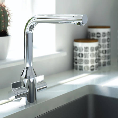 Example image of Bristan Kitchen Wine Easy Fit Kitchen Tap (Chrome).
