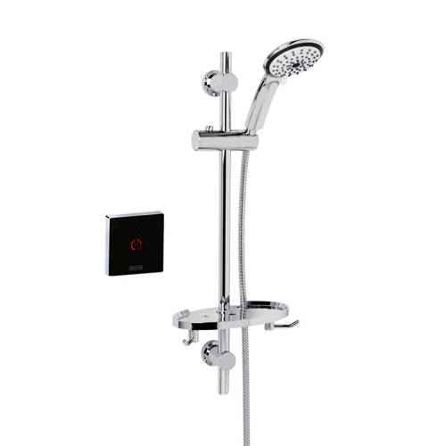 Larger image of Bristan Wave Thermostatic Digital Shower Valve With Slide Rail Kit.