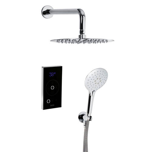 Larger image of Bristan Wave Thermostatic Digital Shower Valve With Head & Handset.