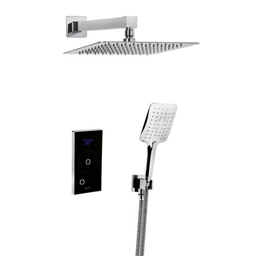 Larger image of Bristan Wave Thermostatic Digital Shower Valve With Head & Handset.