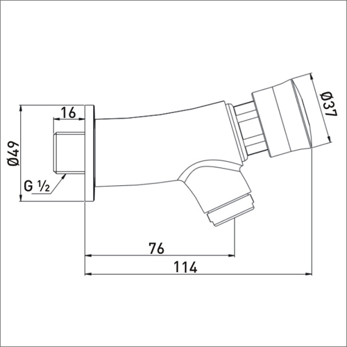 Technical image of Bristan Commercial Timed Flow Soft Touch Wall Mounted Basin Taps (Pair).