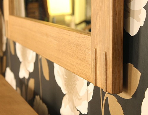 Example image of Baumhaus Aston Mirror (Oak). Size 1110x810mm.