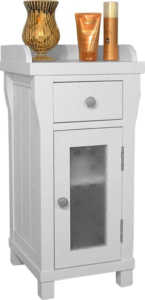 Larger image of Baumhaus Hampton Bathroom Storage Cabinet (White). Size 770x365mm.