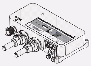 Technical image of Digital Showers Digital Shower Valve, Remote & 8" Round Shower Head (HP).