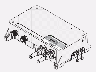 Technical image of Digital Showers Digital Shower / Bath Valve & Processor (2 Outlets, HP).