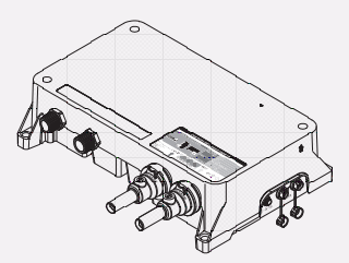 Technical image of Digital Showers Twin Digital Shower Pack, Slide Rail & 8" Round Head (HP).