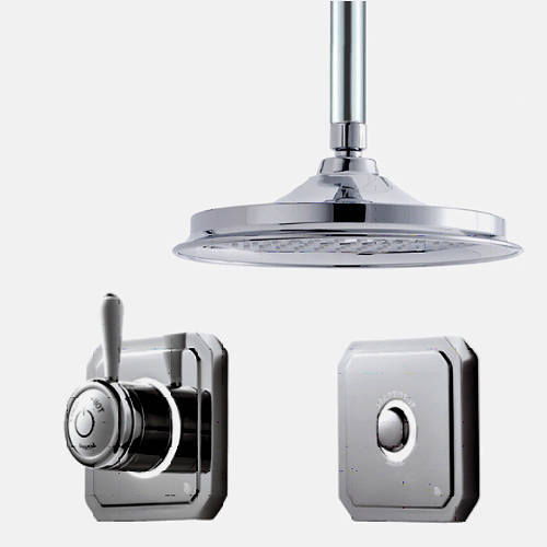 Larger image of Digital Showers Digital Shower Valve, Remote & 6" Shower Head (HP).