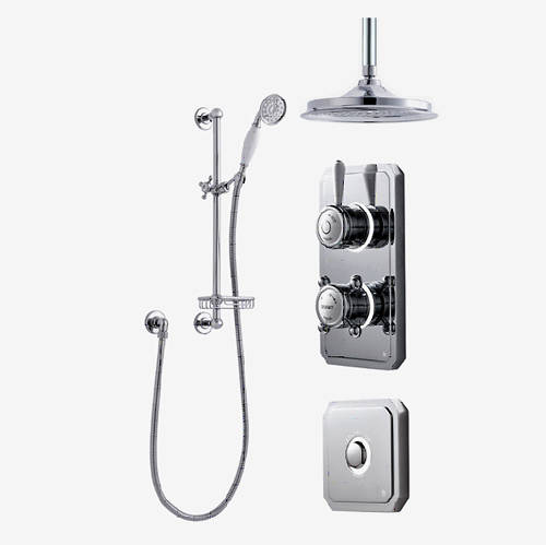 Larger image of Digital Showers Digital Shower Pack, Slide Rail, 12" Head & Remote (HP).