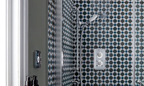 Example image of Digital Showers Twin Digital Shower Pack, Slide Rail, 6" Head & Remote (HP).
