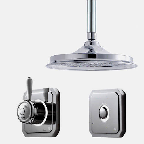 Larger image of Digital Showers Digital Shower Valve, Remote & 12" Shower Head (LP).