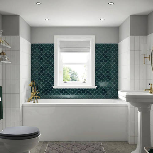 Example image of BC Designs Modica Single Ended Bath 1500x700mm (White).
