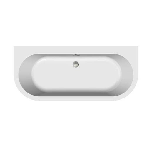 Example image of BC Designs Monreale Back To Wall Bath With Panel 1700x750mm (White).