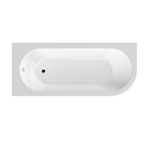 Example image of BC Designs Amerina Corner Bath With Panel 1700mm (LH, White).