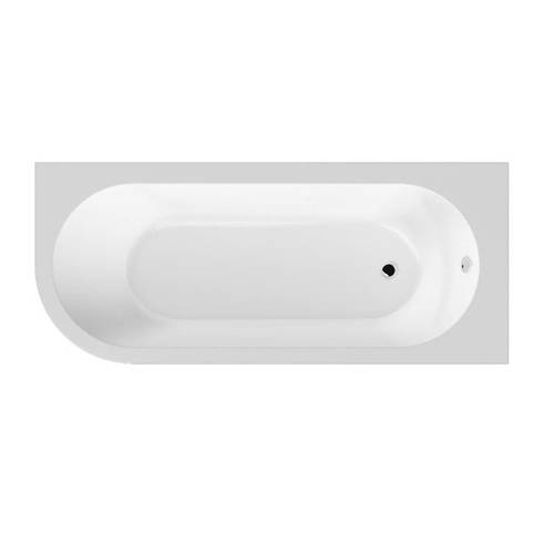 Example image of BC Designs Amerina Corner Bath With Panel 1700mm (RH, White).