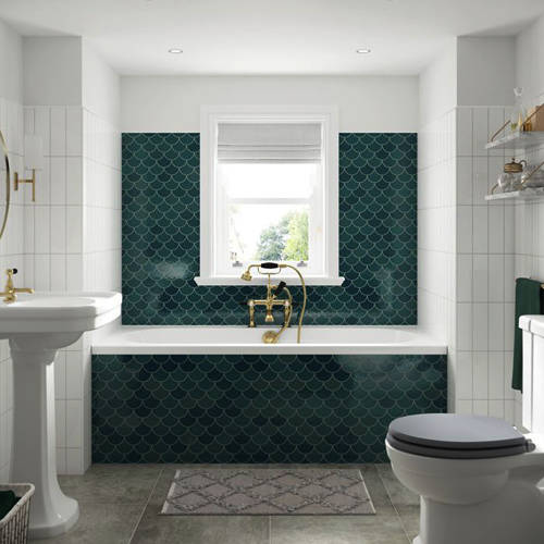 Example image of BC Designs Lambert Double Ended Bath 1700x700mm (White).