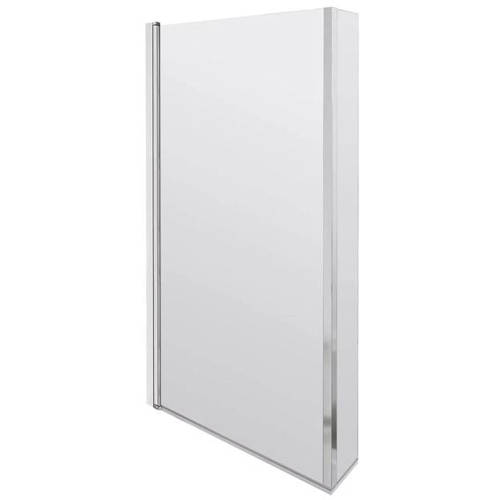 Larger image of BC Designs Fixed L Shaped Shower Bath Screen 808x1400mm.