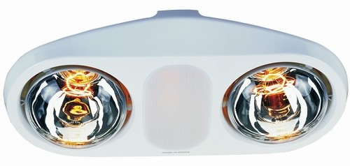 Larger image of BathroomHalo Bathroom Light, Dual Heaters And Extractor Fan In One Unit.