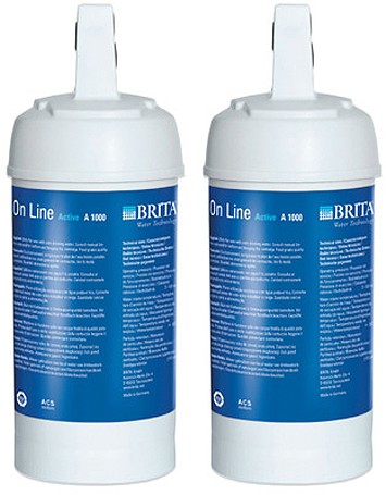 Larger image of Brita Filter Taps 2 x Brita A1000 Filter Cartridge. For Brita On Line Taps & Kits.