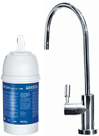 Larger image of Brita Filter Taps On Line Active Plus Filter Kitchen Tap (Stainless Steel).