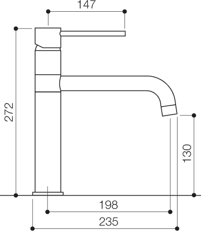 Technical image of Mayfair Kitchen Kitchen Tap With Brita On Line Active Filter Kit (Chrome).