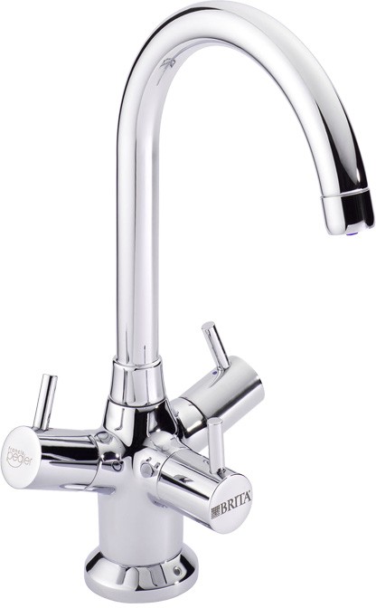 Larger image of Brita Filter Taps Titanium Modern Water Filter Kitchen Tap (Chrome).