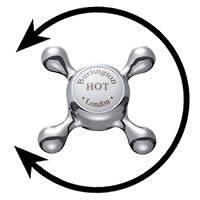 Example image of Burlington Anglesey Bath Filler Tap (Chrome & White).