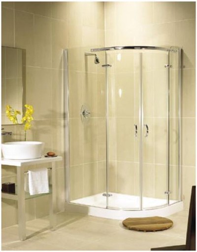 Larger image of Image Allure Right Handed 800x1000 offset quadrant shower enclosure.