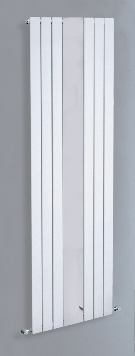 Larger image of Lazzarini White Powder Coated Designer Radiator. 1800x596mm. 2180 BTU.