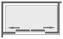 Technical image of Image Ultra 1500mm 4 panel jumbo sliding shower enclosure door.