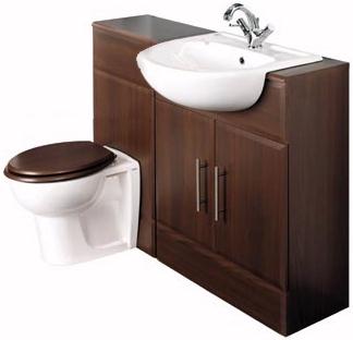 Larger image of Woodlands Chilternhurst Bathroom Furniture Set (Wenge).