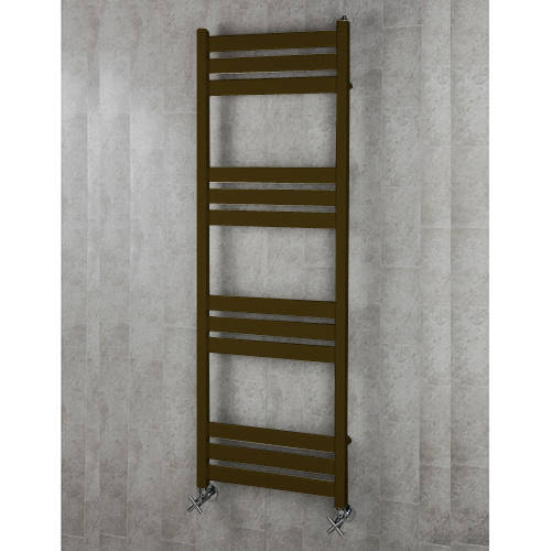 Larger image of Colour Heated Towel Rail & Wall Brackets 1500x500 (Nut Brown).