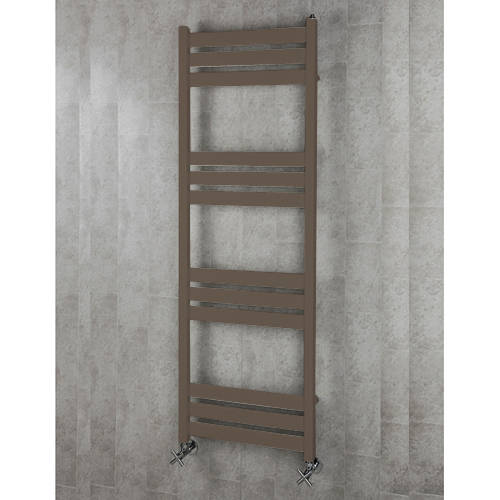 Larger image of Colour Heated Towel Rail & Wall Brackets 1500x500 (Pale Brown).