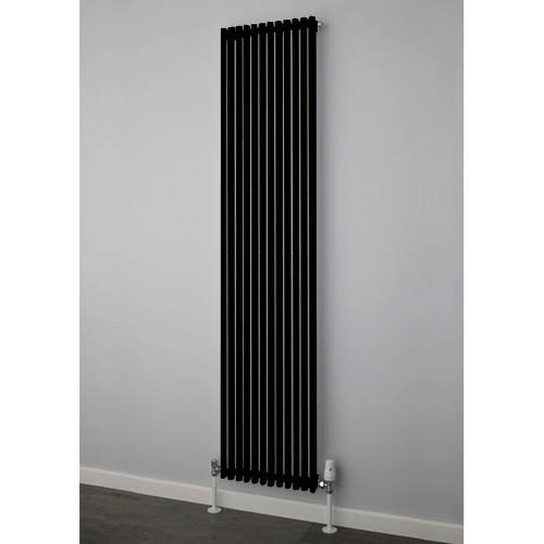 Larger image of Colour Chaucer Single Vertical Radiator 1820x402mm (Jet Black).