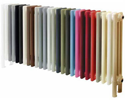 Example image of Colour Chaucer Single Horizontal Radiator 402x1220mm (White).