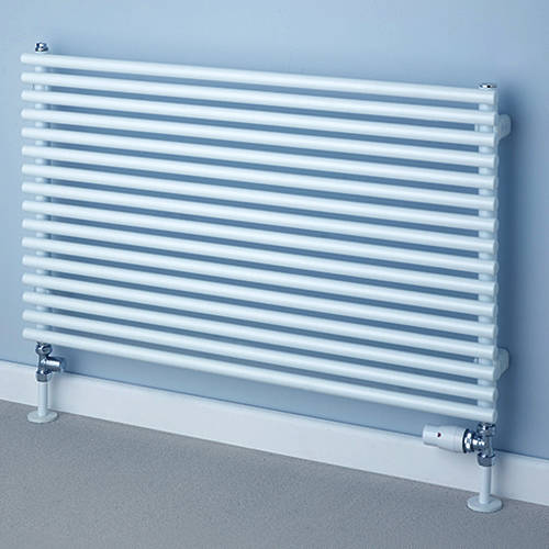 Larger image of Colour Chaucer Single Horizontal Radiator 402x920mm (White).