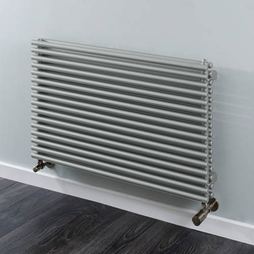 Larger image of Colour Chaucer Double Horizontal Radiator 538x1520mm (Traffic Grey).